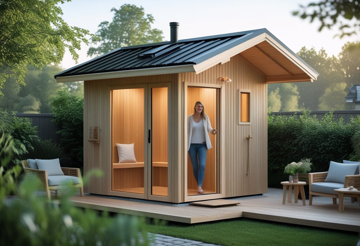 Sådan skaber du et afslappende uderum med en saunahytte og nyt tag i Koebenhavn